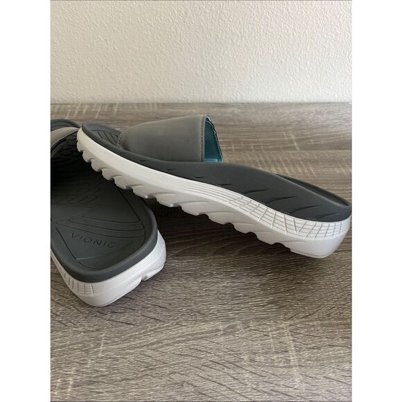 New Vionic Comfort Slide Sandals Recovery Orthotic Slides NWOB 7.5